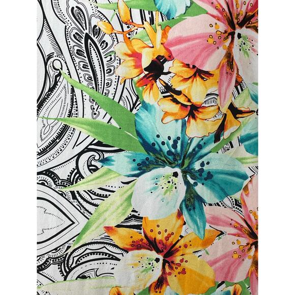 Victoria’s Secret Women's XL Watercolor Floral Maxi Slip Dress Lightweight Beach - Picture 6 of 8